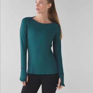 LuLuLemon Kanto Catch Me Teal Longsleeve SZ 6